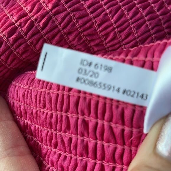 Ladygang Off The Shoulder Cropped Going Out Bright Pink Puffy Sweetheart Top S - Picture 7 of 9